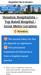 Mobile Screenshot of houstonhospitalistjobs.com